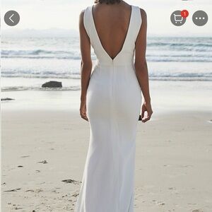 NWT light gray long dress